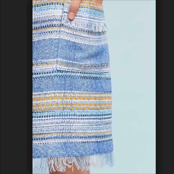 Anthro Akemi + Kin tweed blue spring dress - Picture 3 of 5